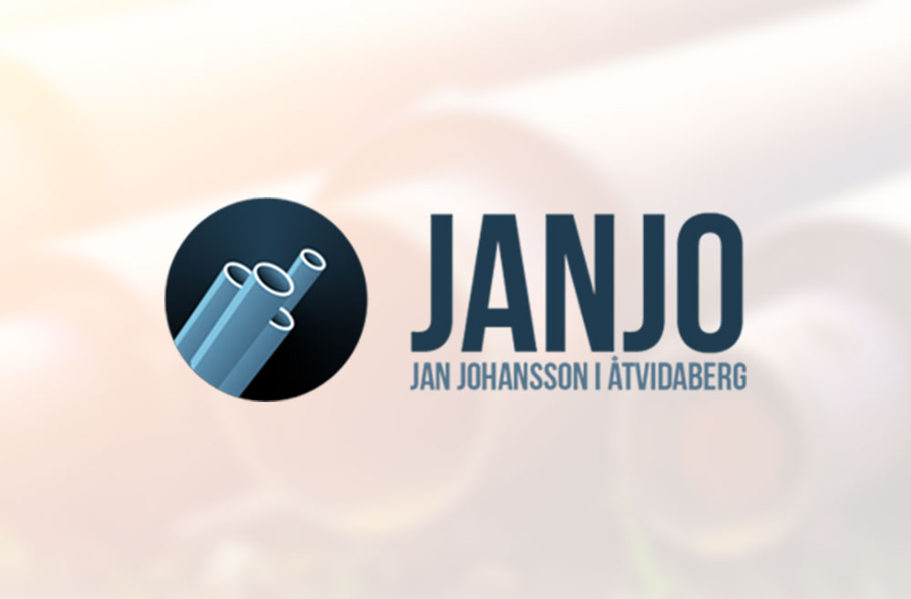 Janjo - Jan Johansson i Åtvidaberg Aktiebolag logotyp